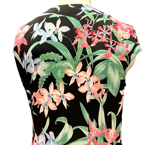 Tommy Bahama Black Floral Knot Dress - Picture 10 of 11